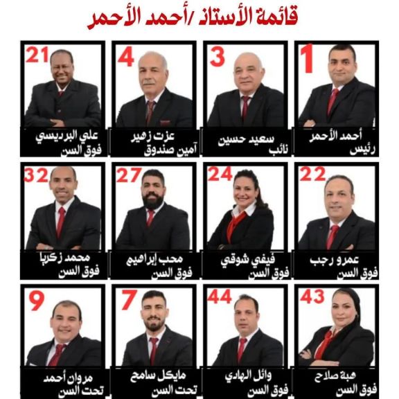 قائمة أحمد الأحمر في انتخابات نادي النصر الرياضي